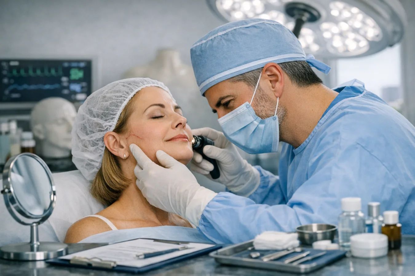 ¿Qué médico realiza un lifting facial?